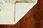 3' X 5' Gray And Ivory Abstract Distressed Area Rug