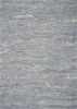 3' X 5' Blue And Beige Abstract Hand Tufted Area Rug