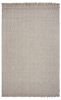 3' X 5' Beige And Gray Wool Chevron Hand Woven Area Rug