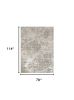6' X 9' Sand And Light Blue Geometric Area Rug