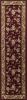 8' X 11' Red And Beige Floral Vines Area Rug