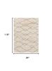 7' X 9' Gray And Ivory Chain Area Rug