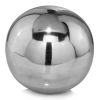 8" Silver Buffed Aluminum Decorative Orb