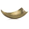 17" Gold Aluminum Scoop Decorative Bowl