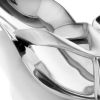 10" Silver Buffed Aluminum Flip Flop Tabletop Sculpture