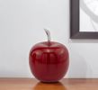 6" Red Aluminum Decorative Apple Tabletop Sculpture