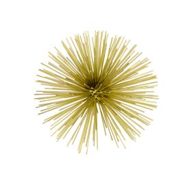 8" Gold Metal Sea Urchin Spiky Sphere