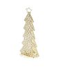 16" Glam Gold And Faux Crystals Christmas Tree Tabletop Sculpture