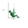 6" X 3" Green Resin Climbing Man Hanging Dimensional Sculpture