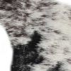 5' X 8' Black And White Faux Fur Animal Print Cowhide Washable Area Rug