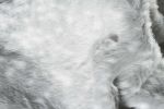 4' X 5' Gray Faux Fur Washable Area Rug