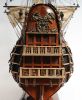 32" Brown Solid Wood Hand Painted Model Boat