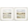 Set of Two 18" Sunset Landscapes Champagne Framed Wall Decor