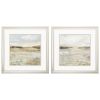 Set of Two 18" Sunset Landscapes Champagne Framed Wall Decor