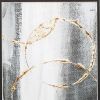 Set of Two Modern Abstract Gunmetal Framed Art
