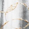 Set of Two Modern Abstract Gunmetal Framed Art