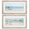 27" X 15" White Frame Tides View (Set Of 2)
