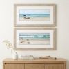 27" X 15" White Frame Tides View (Set Of 2)