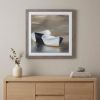 30" X 30" Woodtoned Frame Boat Friends