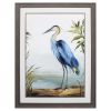 Blue Heron 36" X 27" Brown Bird Framed Art