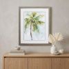 27" X 33" Woodtoned Frame Palm Breezes I