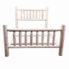 Natural Unfinished Post Cedar Log Twin Bed