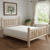 Natural Clear Finish Low Post Cedar Log Double Bed
