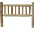 Natural Cedar Log Double Headboard