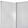71" Clear Iron Folding Six Panel Screen Room Divider