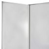 71" Clear Iron Folding Nine Panel Screen Room Divider