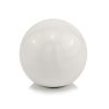 4" White Aluminum Decorative Orb Tabletop Sculpture