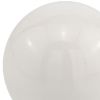 4" White Aluminum Decorative Orb Tabletop Sculpture