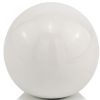 4" White Aluminum Decorative Orb Tabletop Sculpture