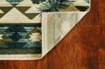 8' X 10' Ivory And Gray Woodland Lodge Area Rug
