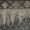 5' X 8' Slate Blue And Ivory Southwestern Area Rug