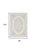 8' X 10' Gray and Ivory Wool Hand Tufted Area Rug