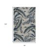 8' X 11' Blue and Gray Wool Hand Tufted Area Rug