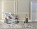 8' X 11' Ivory Gray And Red Wool Medallion Hand Tufted Area Rug
