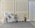 9' X 13' Gray And Light Gray Wool Floral Medallion Hand Tufted Area Rug