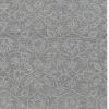 9' X 13' Gray And Light Gray Wool Floral Medallion Hand Tufted Area Rug