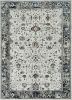 3' X 5' Gray And Ivory Floral Medallion Distressed Area Rug