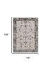 10' X 13' Gray and Ivory Area Rug