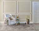 5' X 8' Gray Brown And Teal Floral Medallion Area Rug