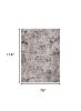 6' X 9' Ivory Gray and Brown Abstract Area Rug