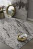 3' X 5' Ivory And Brown Geometric Area Rug