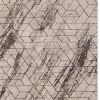 7' X 10' Ivory And Brown Geometric Area Rug