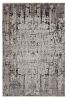 5' X 8' Ivory And Gray Abstract Distressed Area Rug