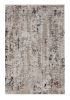 4' X 5' Beige And Gray Abstract Distressed Area Rug