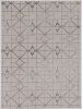 5' X 8' Ivory And Brown Geometric Area Rug
