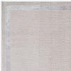 7' X 10' Ivory And Silver Abstract Area Rug